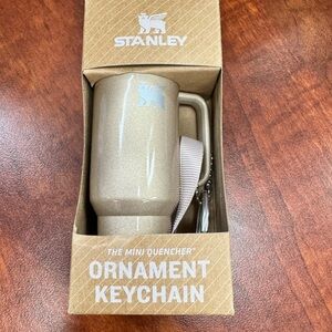 Stanley Water Bottle Keychain Christmas Tree Ornament honey talks champagne New